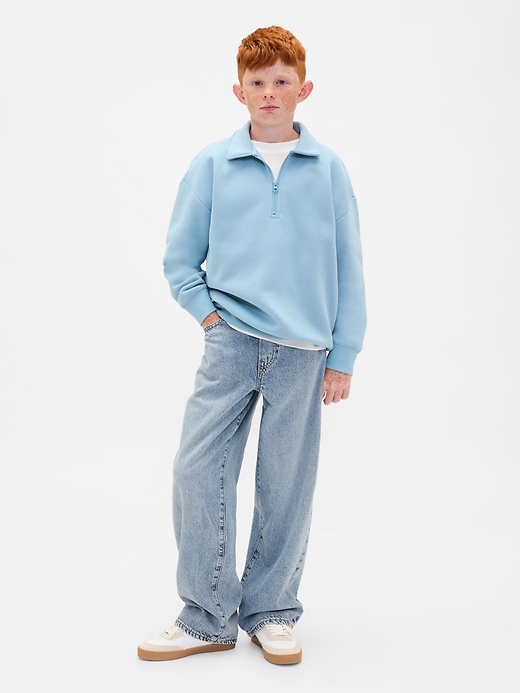 pull à col zippé vintagesoft pour enfants