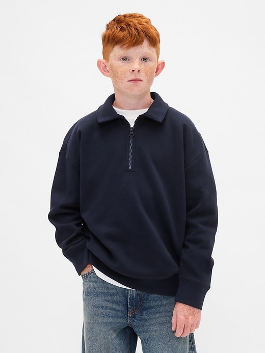 pull à col zippé vintagesoft pour enfants