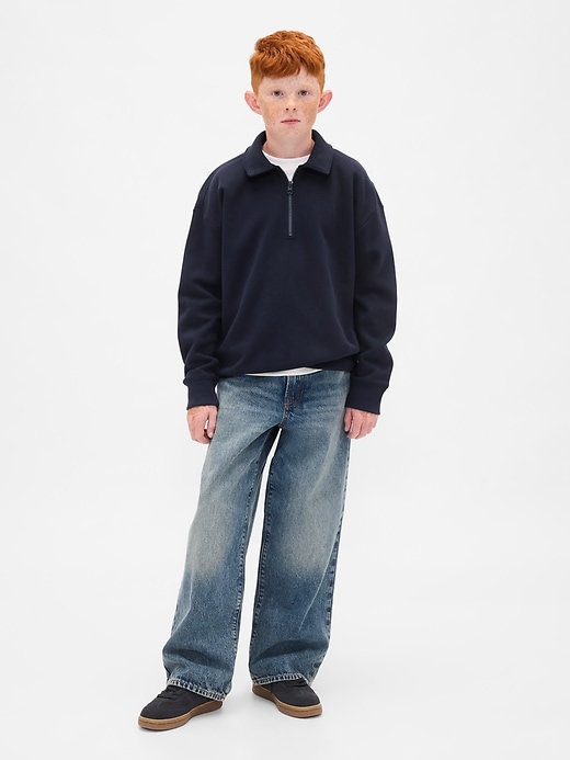 pull à col zippé vintagesoft pour enfants