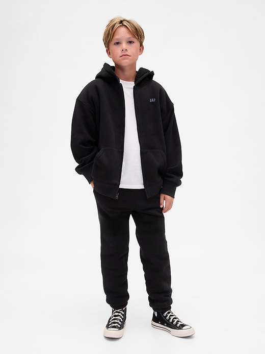 pantalon de jogging confortable doublé en sherpa pour enfants