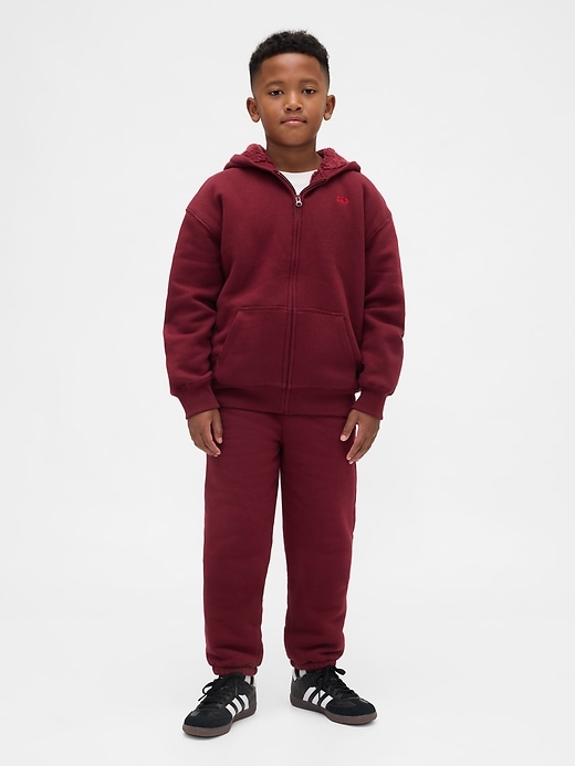 pantalon de jogging confortable doublé en sherpa pour enfants
