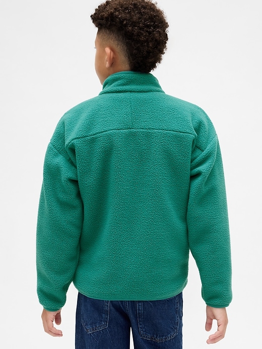 veste sherpa décontractée pour enfants