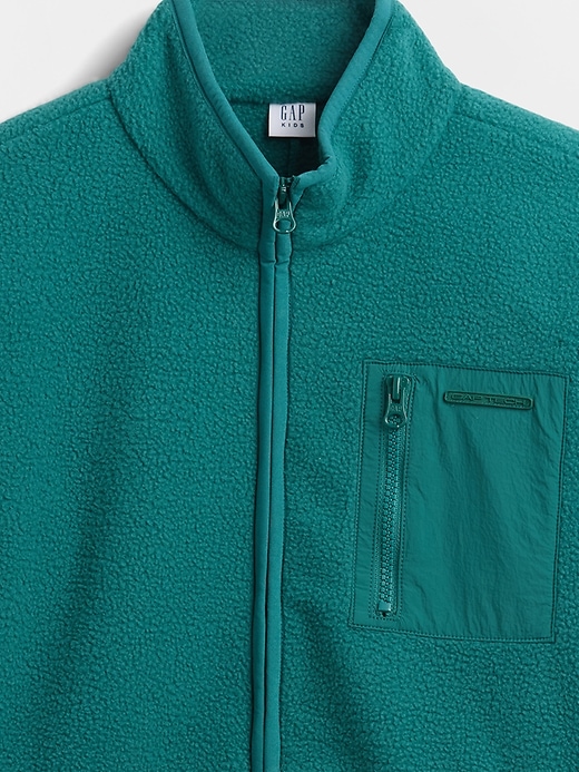 veste sherpa décontractée pour enfants