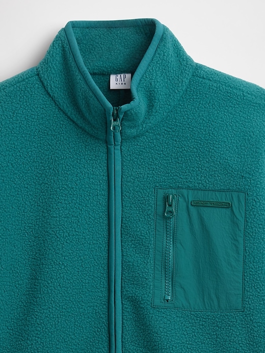 veste sherpa décontractée pour enfants