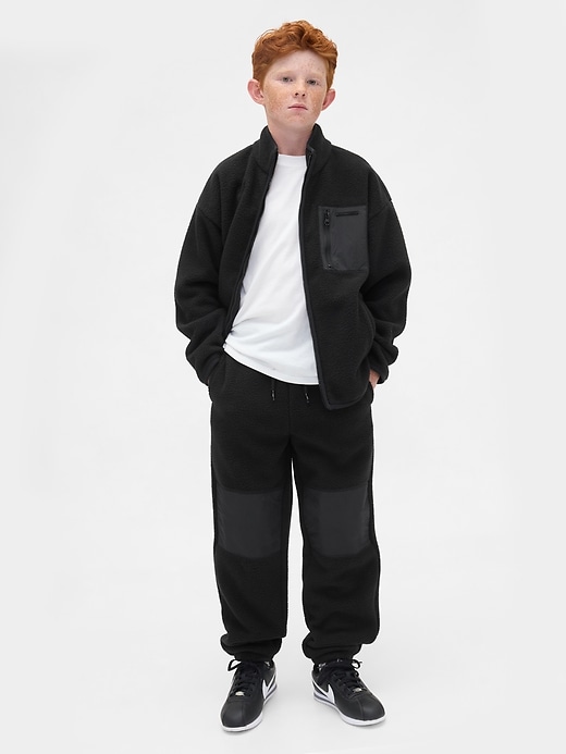 pantalon de jogging sherpa décontracté pour enfants