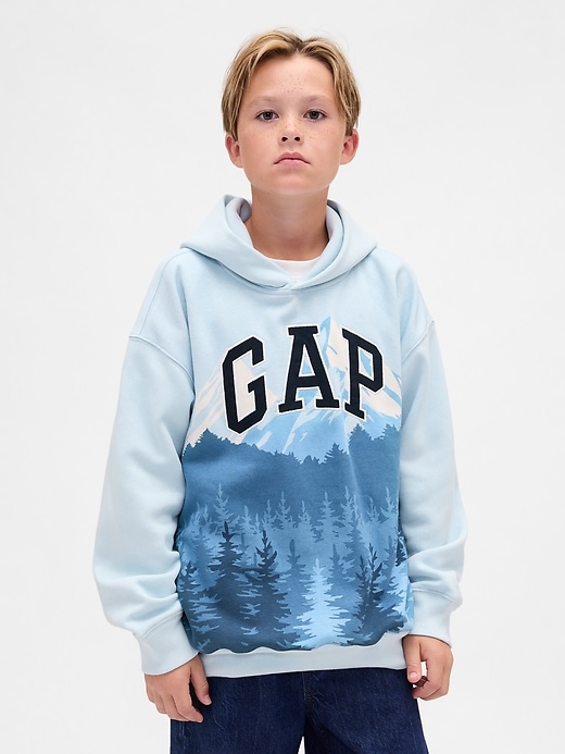 sweat à capuche pour enfants avec logo graphique