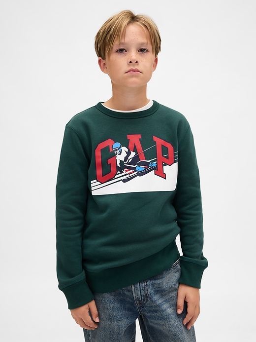 sweat-shirt enfant avec logo graphique