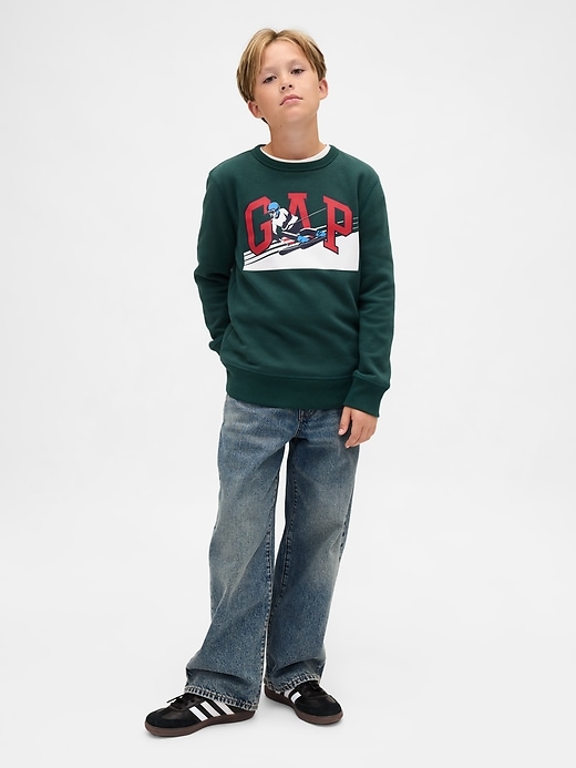 sweat-shirt enfant avec logo graphique