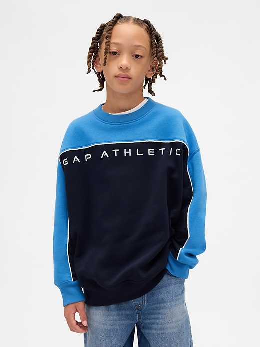 sweat-shirt enfant vintagesoft à logo colorblock