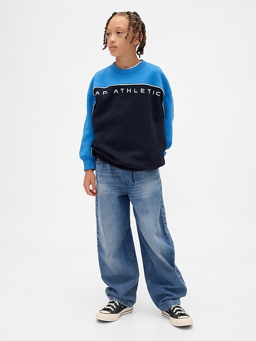 sweat-shirt enfant vintagesoft à logo colorblock