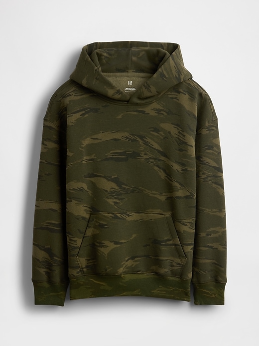 sweat à capuche camouflage décontracté pour enfants