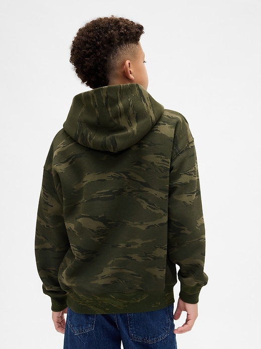 sweat à capuche camouflage décontracté pour enfants