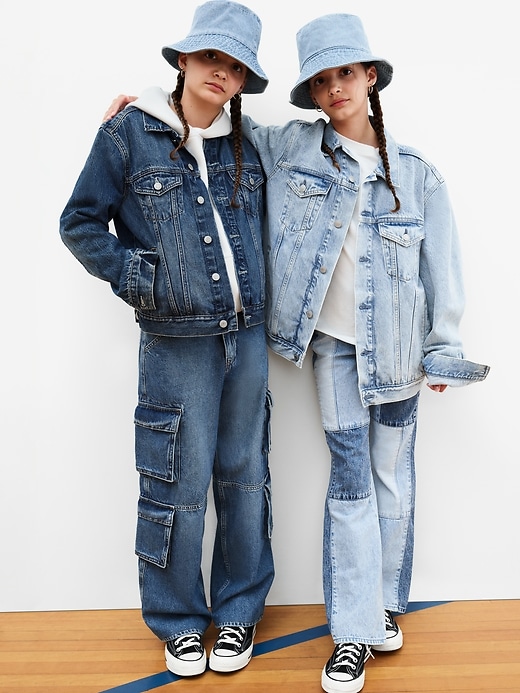 jeans cargo baggy pour enfants