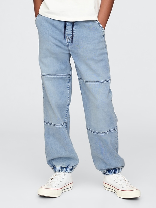 jeans décontractés en maille pour enfants
