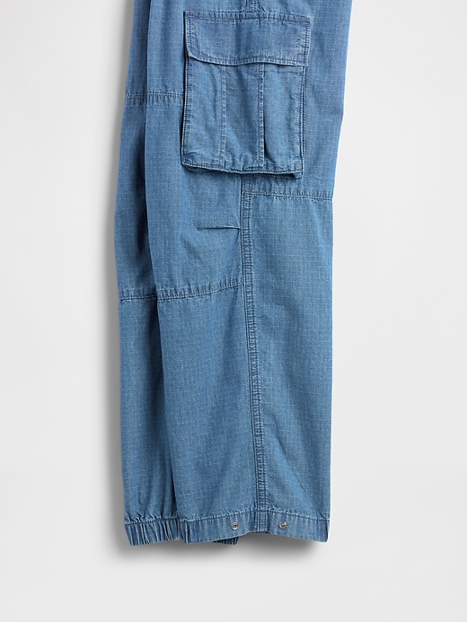 pantalon de jogging cargo ample en denim pour enfants