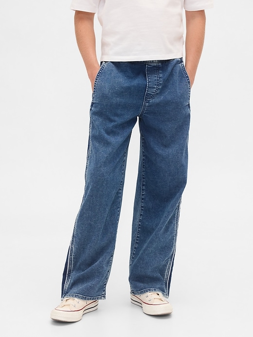jeans décontractés en maille pour enfants