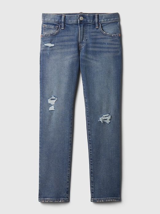 jeans slim pour enfants à déchirer et réparer