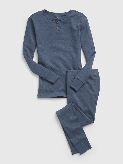 ensemble pyjama henley en coton biologique pour enfants