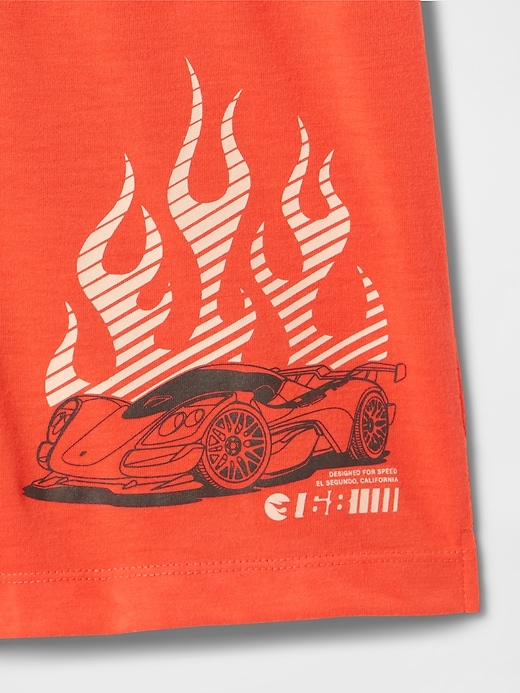 short de pyjama recyclé hot wheels pour enfants