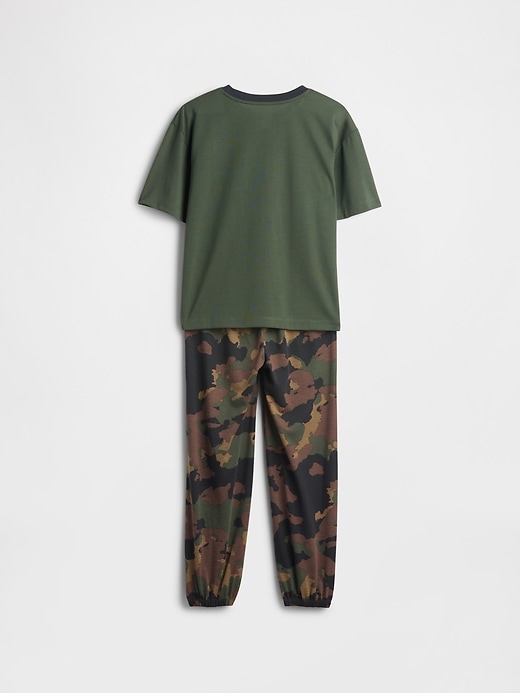 ensemble pyjama jogging camouflage recyclé pour enfants