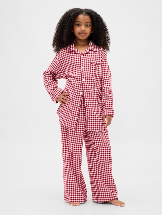 ensemble pyjama en flanelle recyclée pour enfants