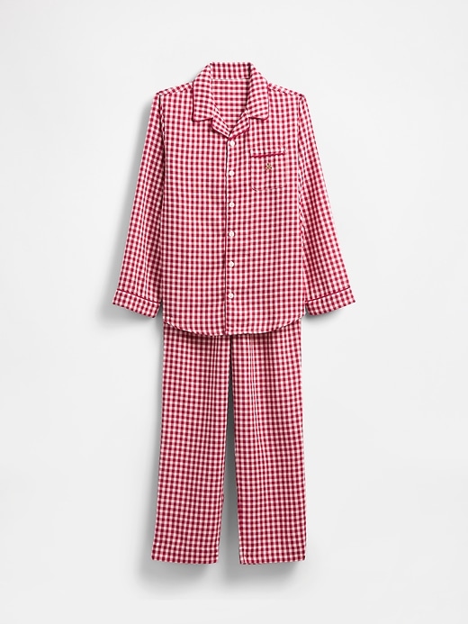 ensemble pyjama en flanelle recyclée pour enfants
