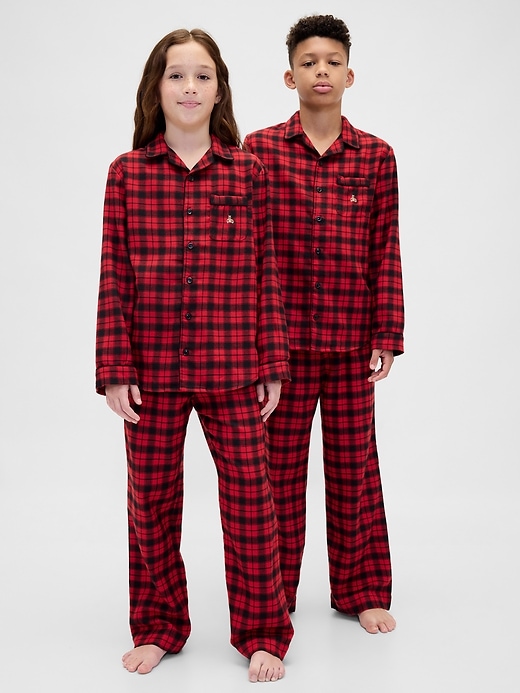 ensemble pyjama en flanelle recyclée pour enfants