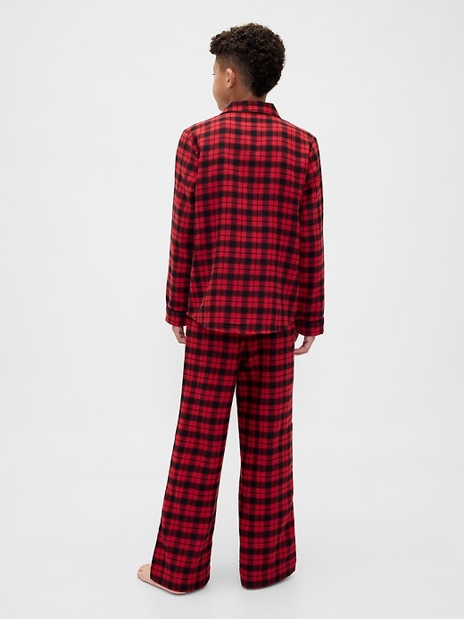 ensemble pyjama en flanelle recyclée pour enfants