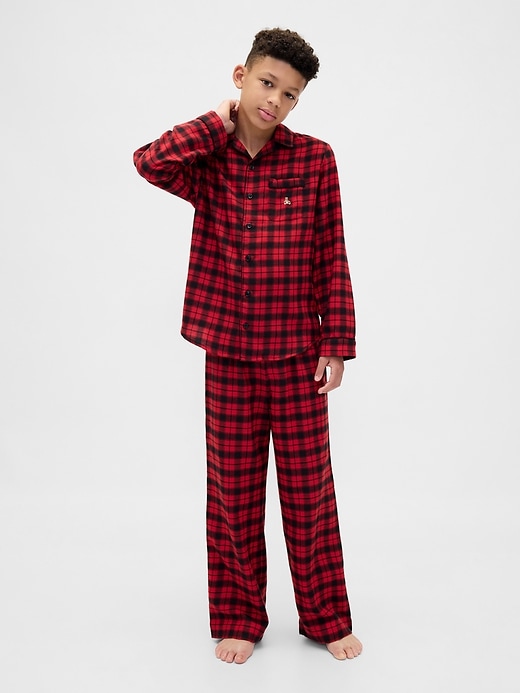 ensemble pyjama en flanelle recyclée pour enfants