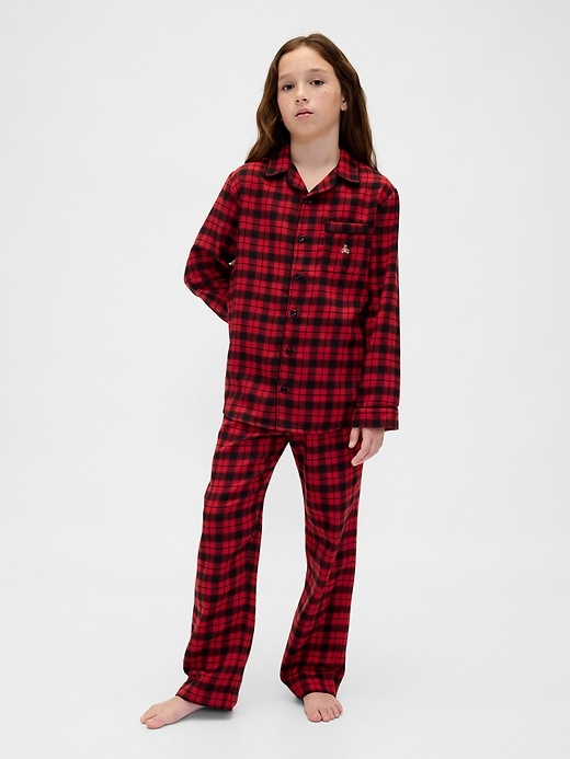 ensemble pyjama en flanelle recyclée pour enfants