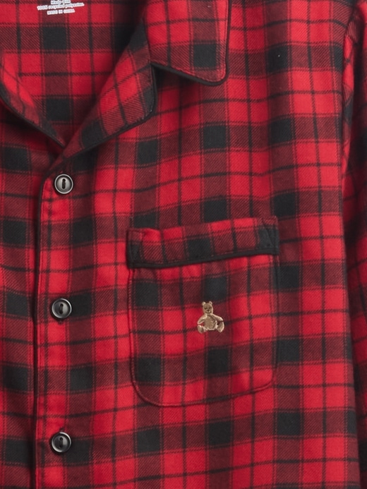 ensemble pyjama en flanelle recyclée pour enfants
