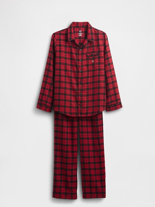 ensemble pyjama en flanelle recyclée pour enfants