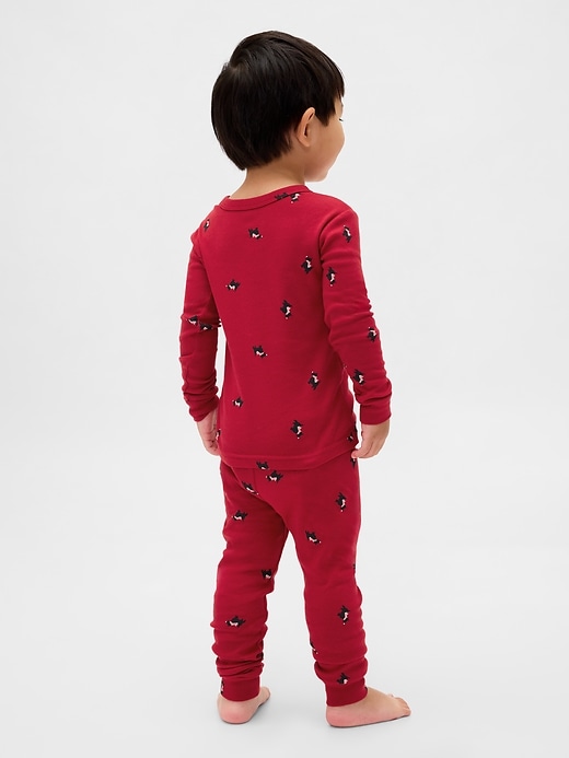 ensemble pyjama de noël en coton bio brossé pour enfants et bébés