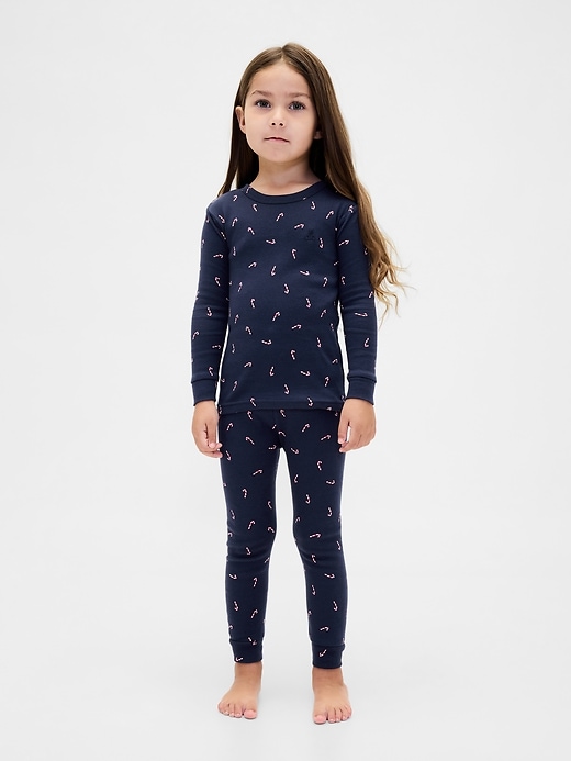 ensemble pyjama de noël en coton bio brossé pour enfants et bébés