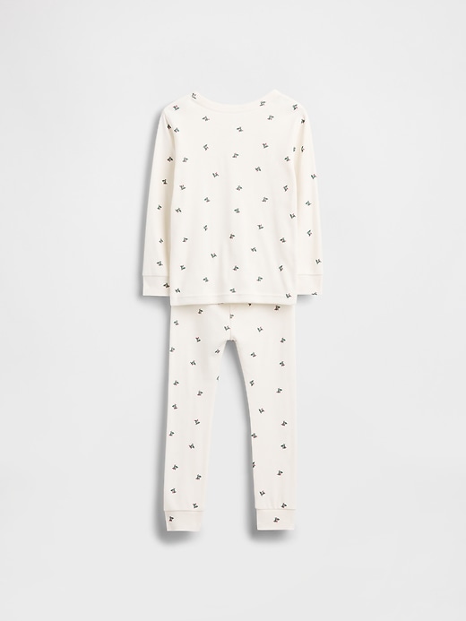 ensemble pyjama de noël en coton bio brossé pour enfants et bébés