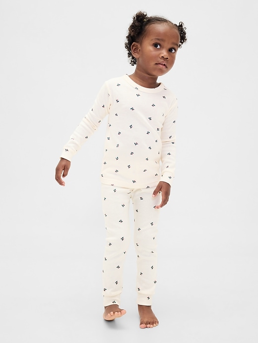 ensemble pyjama de noël en coton bio brossé pour enfants et bébés