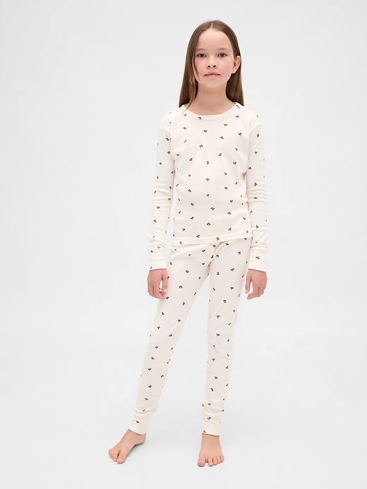 ensemble pyjama de noël en coton bio brossé pour enfants et bébés