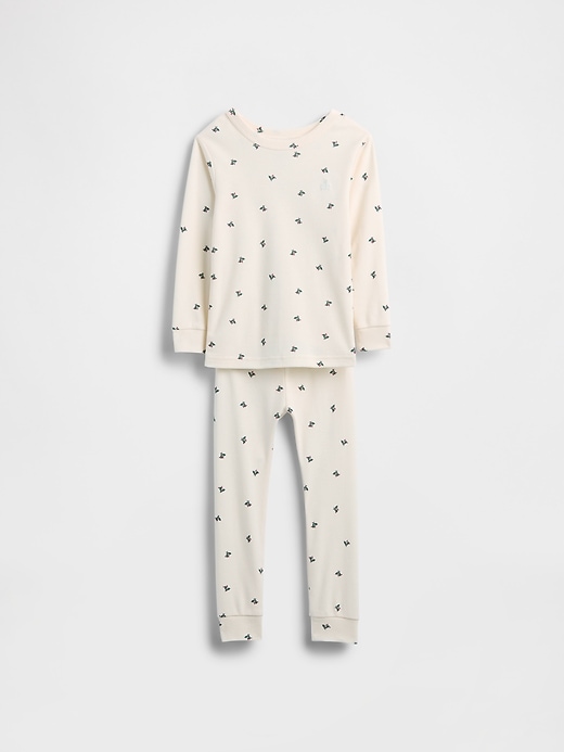 ensemble pyjama de noël en coton bio brossé pour enfants et bébés