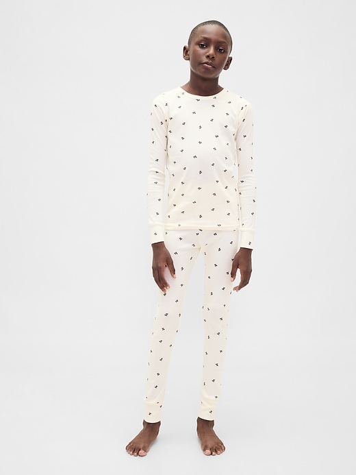 ensemble pyjama de noël en coton bio brossé pour enfants et bébés