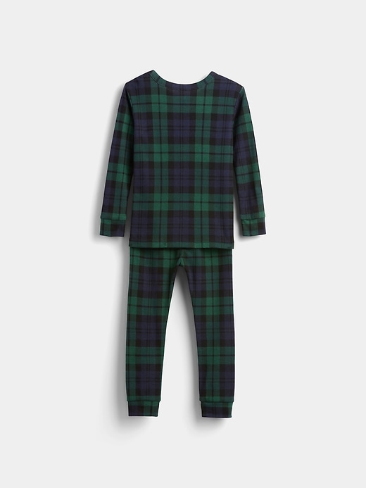 ensemble pyjama de noël en coton bio brossé pour enfants et bébés