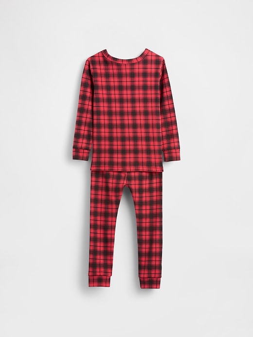 ensemble pyjama de noël en coton bio brossé pour enfants et bébés