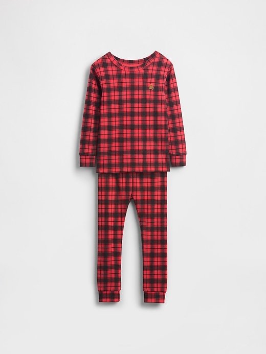 ensemble pyjama de noël en coton bio brossé pour enfants et bébés