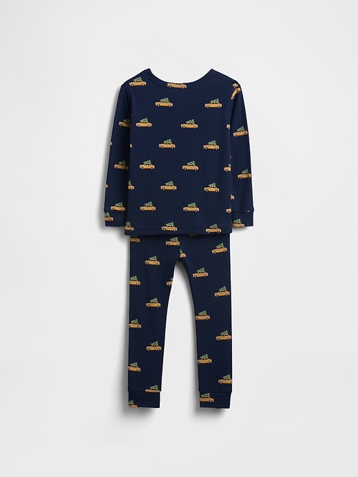 ensemble pyjama de noël en coton bio brossé pour enfants et bébés