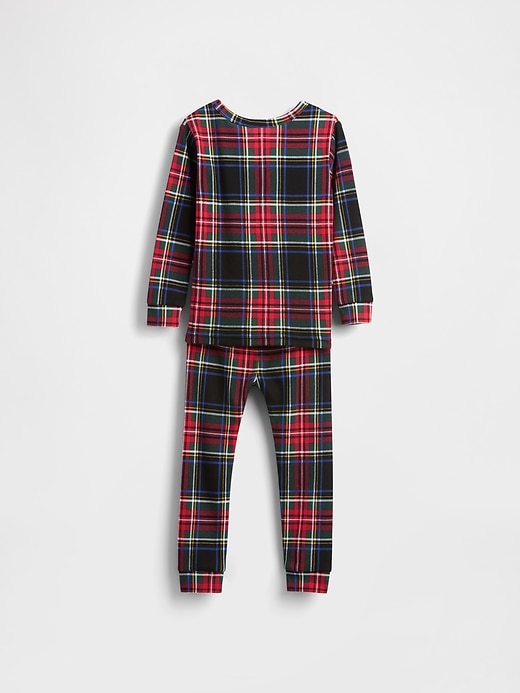 ensemble pyjama de noël en coton bio brossé pour enfants et bébés