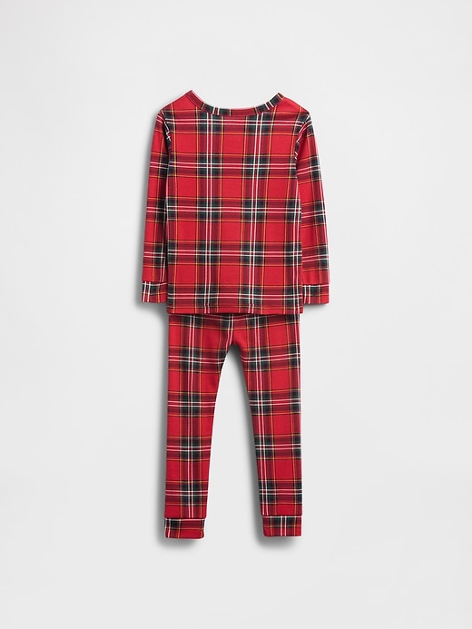 ensemble pyjama de noël en coton bio brossé pour enfants et bébés