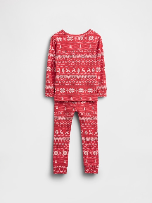ensemble pyjama de noël en coton bio brossé pour enfants et bébés