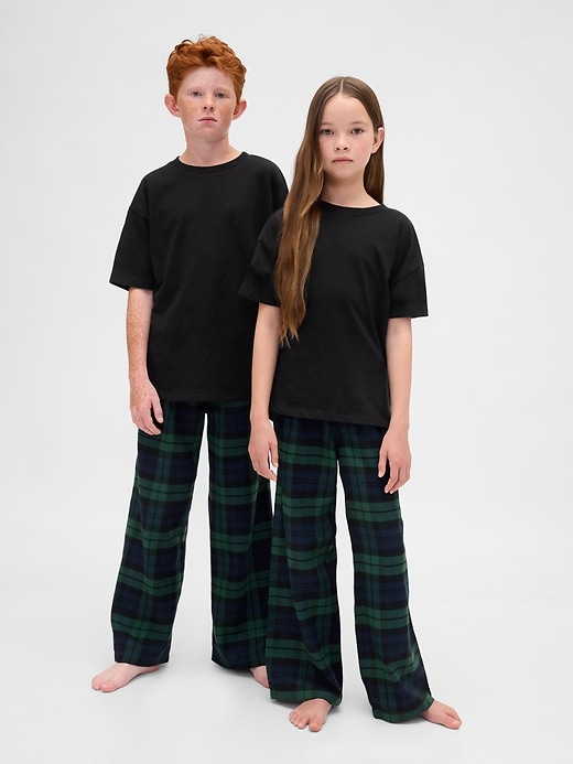 pantalon de pyjama en flanelle recyclée pour enfants