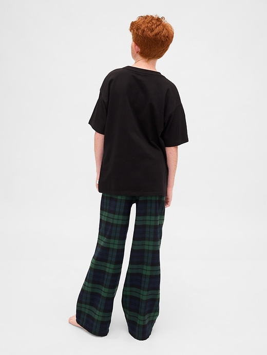 pantalon de pyjama en flanelle recyclée pour enfants