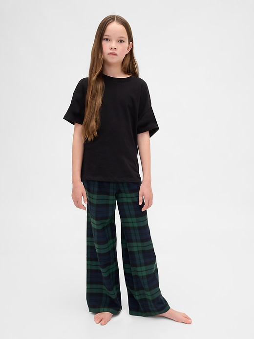 pantalon de pyjama en flanelle recyclée pour enfants