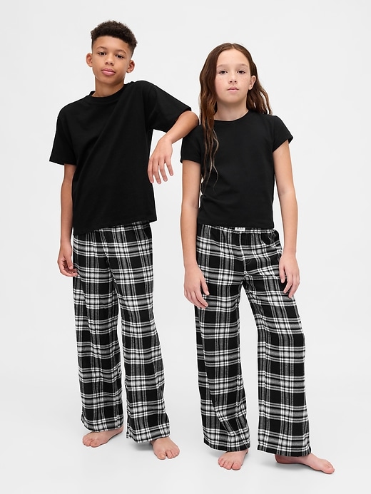 pantalon de pyjama en flanelle recyclée pour enfants